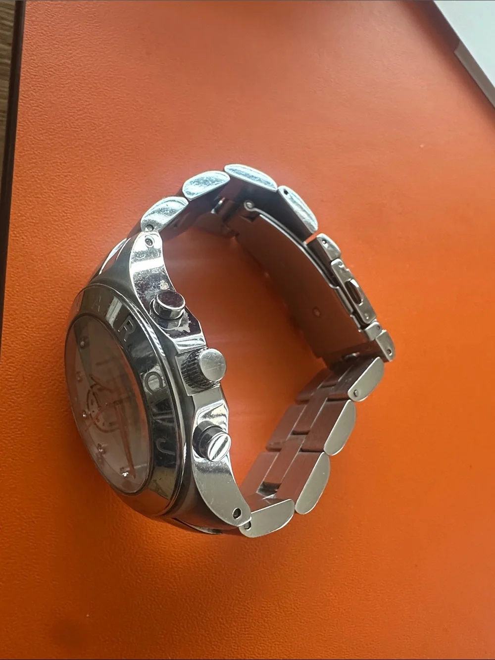 Marc by Marc Jacobs Silver-Tone Bracelet Chronograph Watch